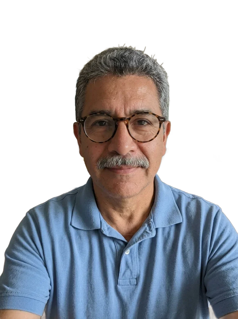 Example: portrait of a smiling man, background removed